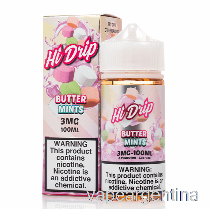 Mentas De Mantequilla - E-líquidos De Alto Goteo - 100ml 0mg Vape Descartable
